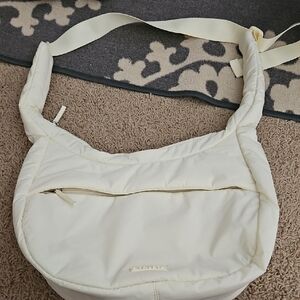 Athleta Cream Shoulder Bag